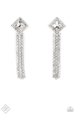 paparazzi-accessories-seasonal-sparkle-white-post earrings