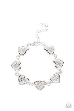 paparazzi-accessories-catching-feelings-white-bracelet