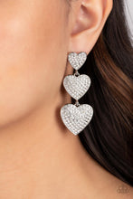 Load image into Gallery viewer, Couples Retreat - White Post Earrings - Paparazzi Jewelry
