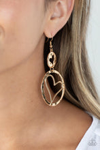 Load image into Gallery viewer, Enchanting Echo - Gold Earrings - Paparazzi Jewelry
