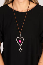 Load image into Gallery viewer, Santa Fe Sweetheart - Pink Lanyard - Paparazzi Jewelry
