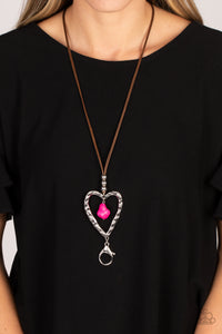 Santa Fe Sweetheart - Pink Lanyard - Paparazzi Jewelry
