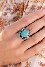 Load image into Gallery viewer, Rural Rapids - Blue Ring - Paparazzi Jewelry
