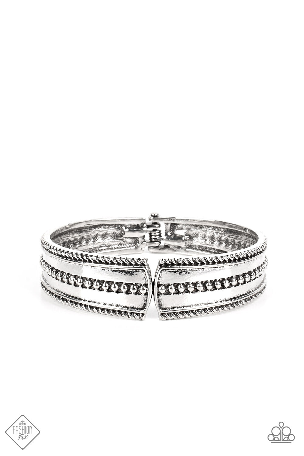 paparazzi-accessories-tributary-treasure-silver-bracelet