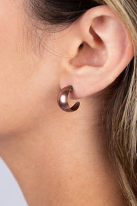 Burnished Beauty - Copper Earrings - Paparazzi Jewelry