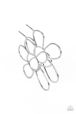 paparazzi-accessories-rustic-rarity-silver-post earrings