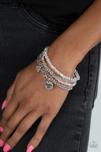 Teenage DREAMER - Pink Bracelet - Paparazzi Jewelry