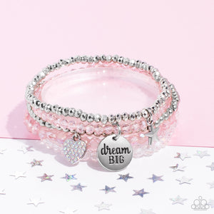 Teenage DREAMER - Pink Bracelet - Paparazzi Jewelry