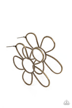 Load image into Gallery viewer, paparazzi-accessories-rustic-rarity-brass-post earrings
