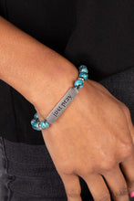 Load image into Gallery viewer, Just Pray - Blue Bracelet - Paparazzi Jewelry
