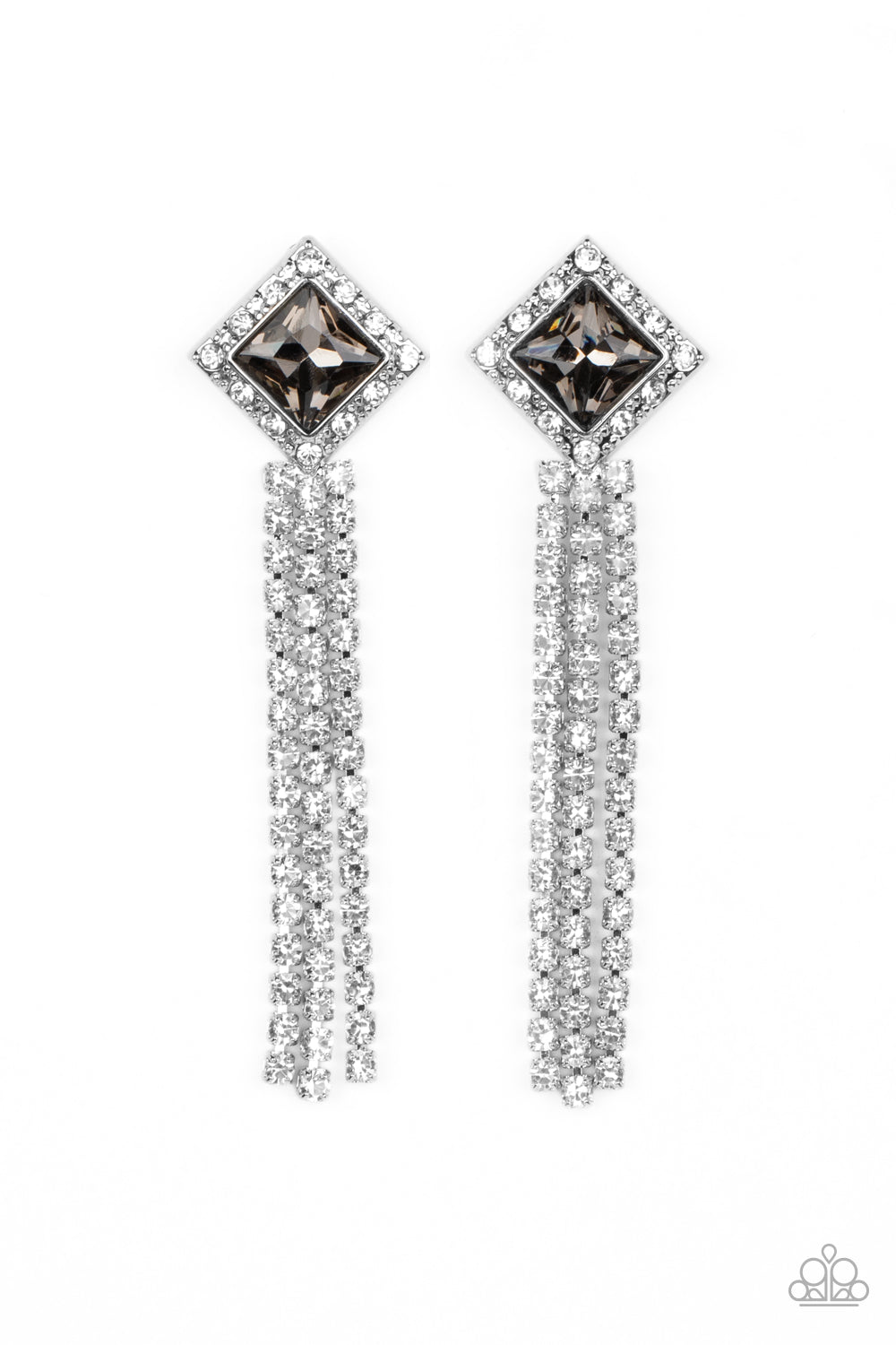 paparazzi-accessories-seasonal-sparkle-silver-post earrings
