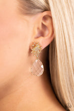 Load image into Gallery viewer, Stellar Shooting Star - Gold Post Earrings - Paparazzi Jewelry
