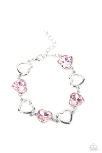 paparazzi-accessories-sentimental-sweethearts-pink-bracelet
