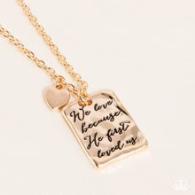 Load image into Gallery viewer, Divine Devotion - Gold Necklace - Paparazzi Jewelry
