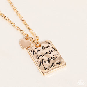 Divine Devotion - Gold Necklace - Paparazzi Jewelry