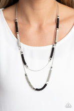 Load image into Gallery viewer, Caviar Chic - Black Necklace - Paparazzi Jewelry
