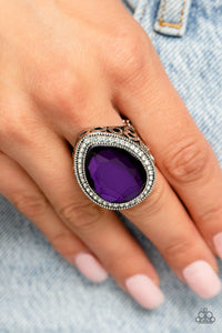 Illuminated Icon - Purple Ring - Paparazzi Jewelry
