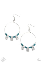 Load image into Gallery viewer, paparazzi-accessories-luxe-lagoon-blue-earrings
