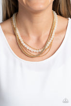 Load image into Gallery viewer, Boardwalk Babe - Gold Necklace - Paparazzi Jewelry
