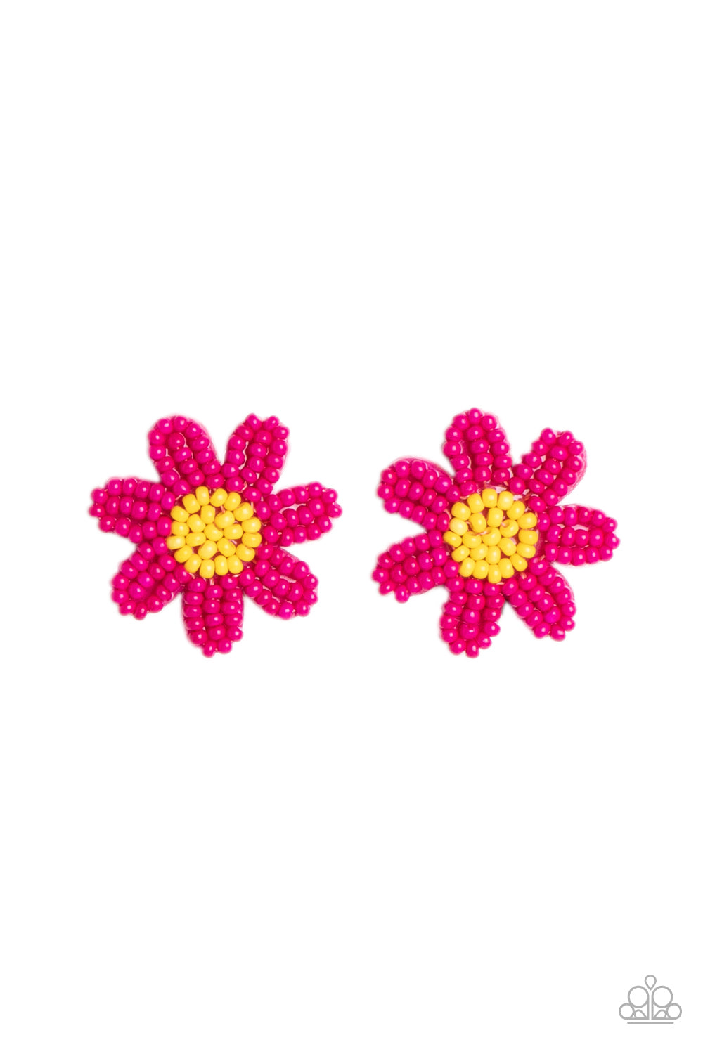 paparazzi-accessories-sensational-seeds-pink-post earrings