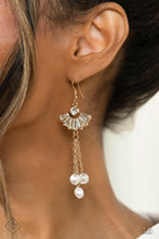 Load image into Gallery viewer, London Season Lure - Gold Earrings - Paparazzi Jewelry
