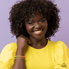 Load image into Gallery viewer, Buzzworthy Botanicals - Red Bracelet - Paparazzi Jewelry
