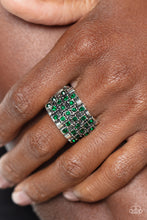 Load image into Gallery viewer, Lawbreaking Loot - Green Ring - Paparazzi Jewelry
