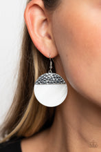 Load image into Gallery viewer, SHELL Out - White Earrings - Paparazzi Jewelry
