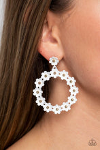 Load image into Gallery viewer, Daisy Meadows - White Post Earrings - Paparazzi Jewelry
