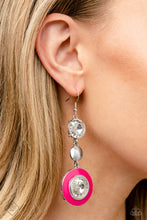 Load image into Gallery viewer, Dame Disposition - Pink Earrings - Paparazzi Jewelry
