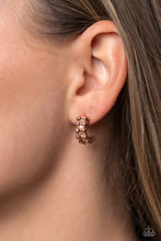 Load image into Gallery viewer, Bubbling Beauty - Copper Earrings - Paparazzi Jewelry
