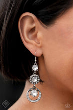 Load image into Gallery viewer, Enchanting Effulgence - White Earrings - Paparazzi Jewelry
