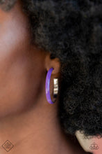 Load image into Gallery viewer, Groovy Glissando - Purple Earrings - Paparazzi Jewelry
