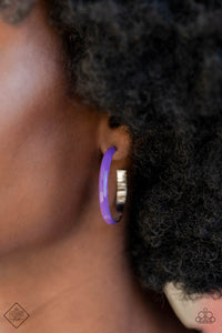 Groovy Glissando - Purple Earrings - Paparazzi Jewelry