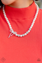 Load image into Gallery viewer, Classy Cadenza - White Necklace - Paparazzi Jewelry
