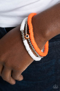 EYE Have A Dream - Orange Bracelet - Paparazzi Jewelry