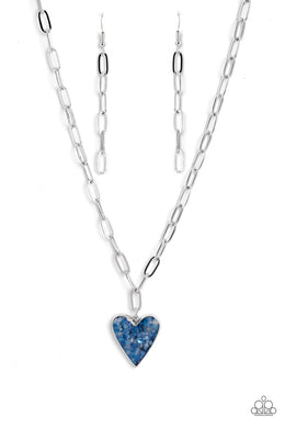 paparazzi-accessories-kiss-and-shell-blue-necklace