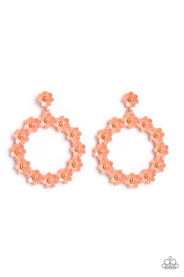 paparazzi-accessories-daisy-meadows-orange-post earrings
