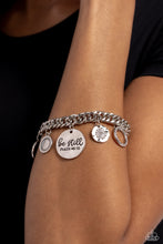 Load image into Gallery viewer, GLITTER and Grace - White Bracelet - Paparazzi Jewelry
