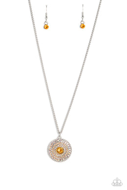 paparazzi-accessories-mandala-masterpiece-orange-necklace