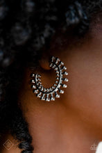 Load image into Gallery viewer, The Way You Make Me WHEEL - Silver Earrings - Paparazzi Jewelry
