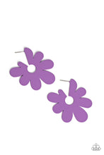 Load image into Gallery viewer, paparazzi-accessories-flower-power-fantasy-purple-earrings
