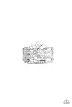 Load image into Gallery viewer, paparazzi-accessories-top-dollar-bling-white-ring
