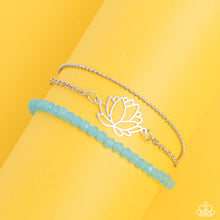 Load image into Gallery viewer, A LOTUS Like This - Blue Bracelet - Paparazzi Jewelry
