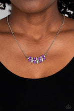 Load image into Gallery viewer, Lustrous Laurels - Purple Necklace - Paparazzi Jewelry
