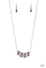 Load image into Gallery viewer, paparazzi-accessories-lustrous-laurels-purple-necklace
