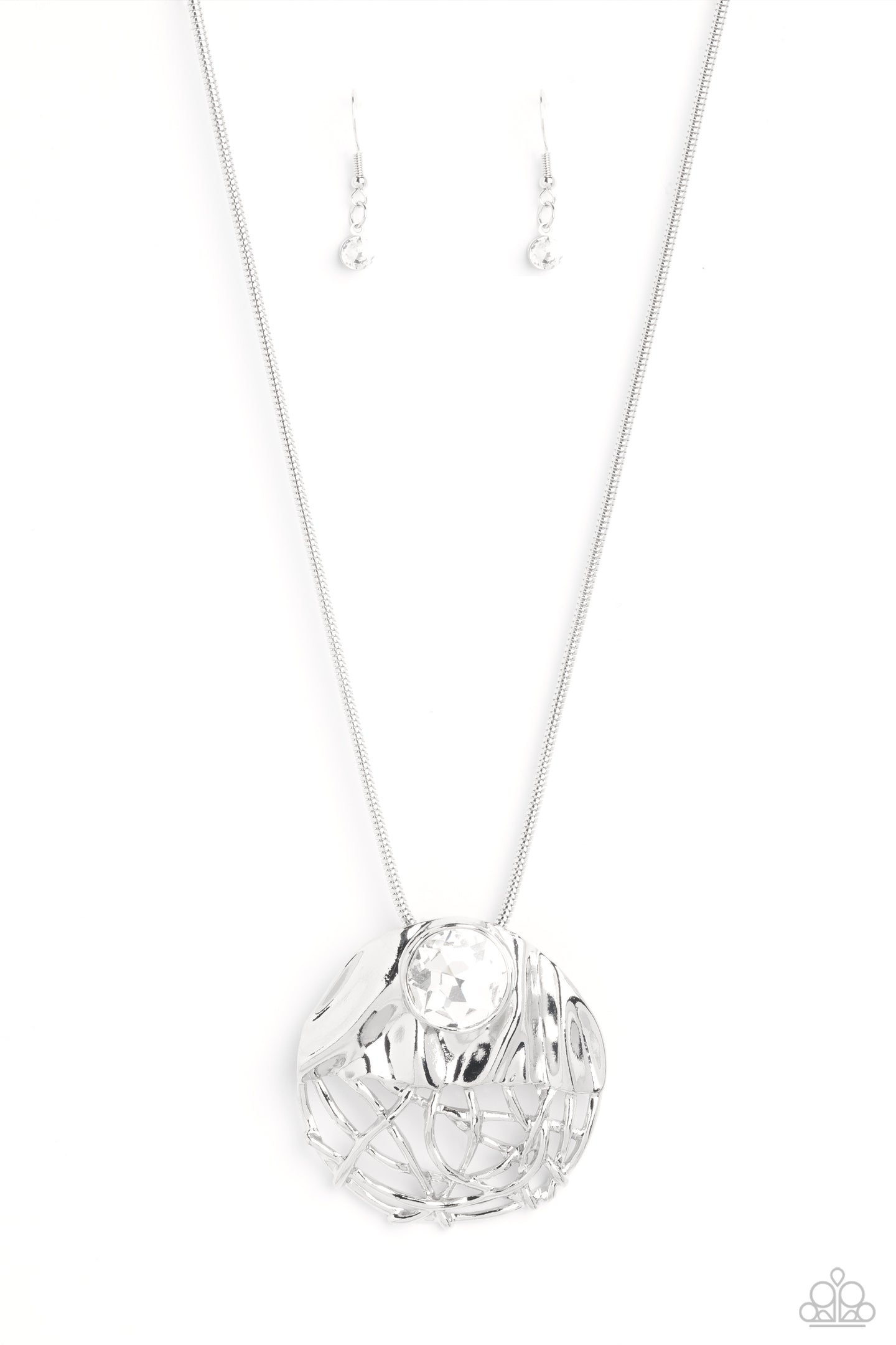 paparazzi-accessories-lush-lattice-white-necklace