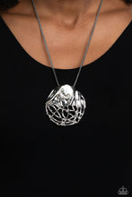 Load image into Gallery viewer, Lush Lattice - White Necklace - Paparazzi Jewelry
