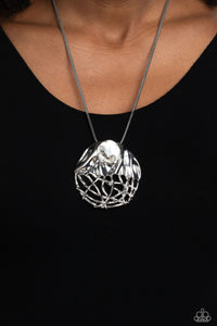Lush Lattice - White Necklace - Paparazzi Jewelry