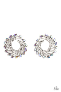 paparazzi-accessories-firework-fanfare-multi-post earrings
